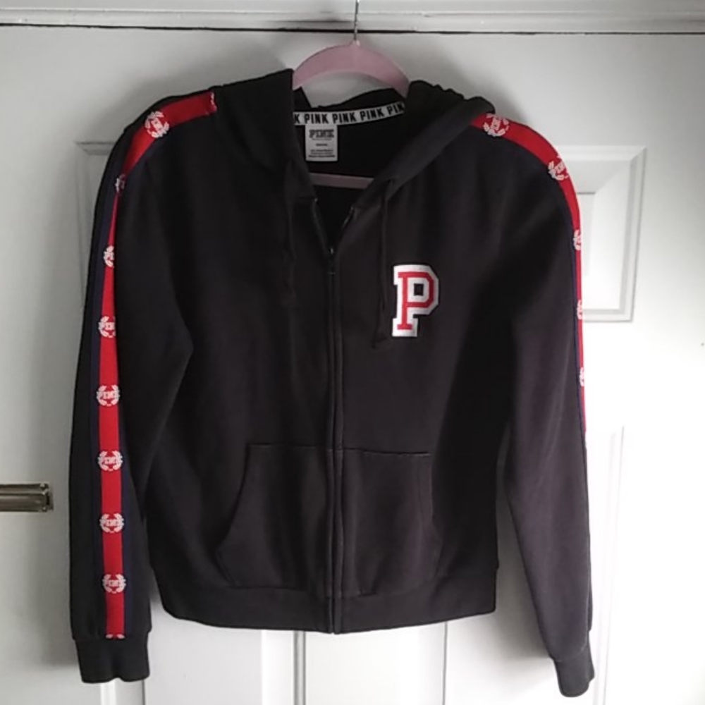 Pink zip up hoodie